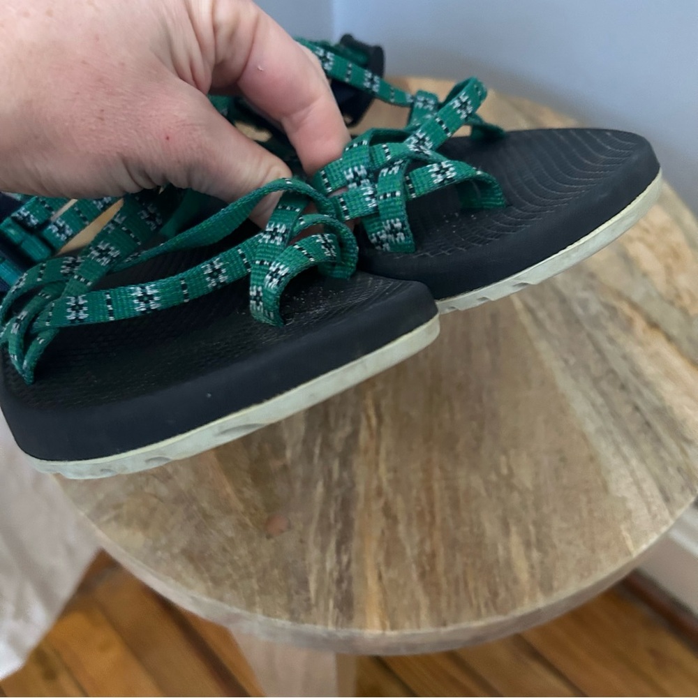 Chaco Womens ZX2 Classic Eclipse Green Sandals Sz 10 - Picture 6 of 7